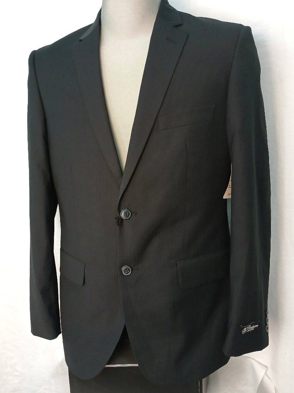 Point Zero Black Pin-Stripe Jacket